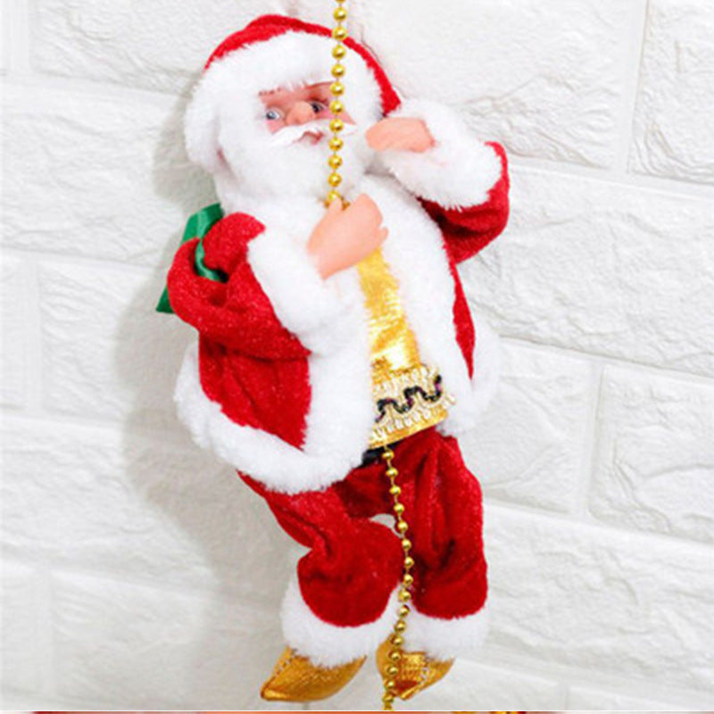 Electric Santa Climbing Ladder