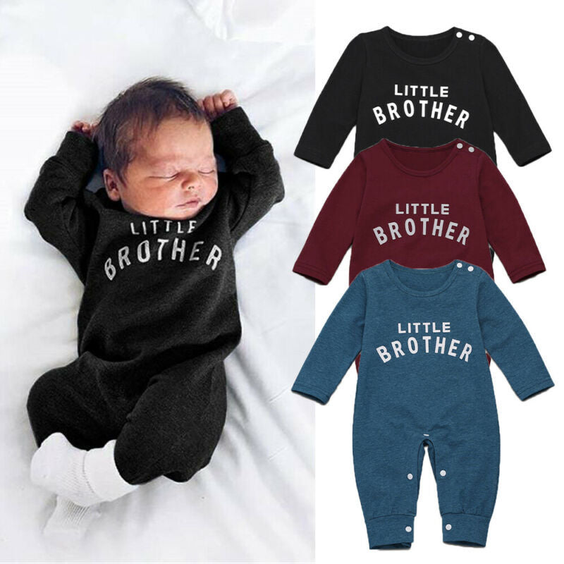 Newborn Alphabet Long Sleeved Romper | Casual Unisex Jumpsuit