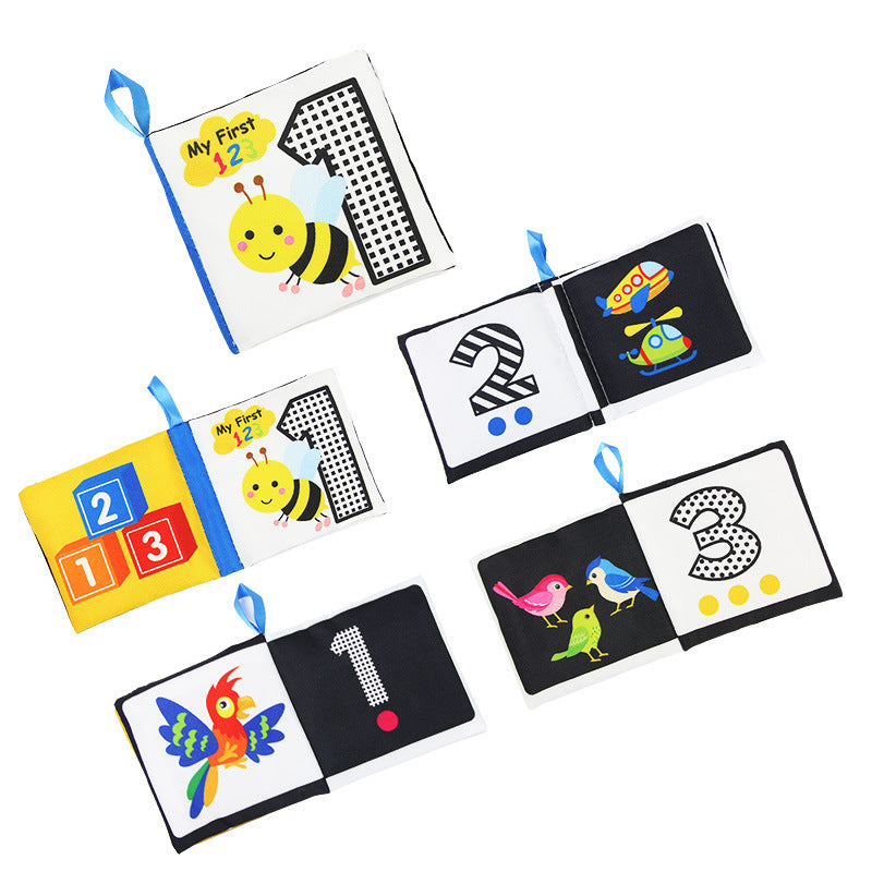 Black White Cloth Book - Baby Visual Sensory Toy
