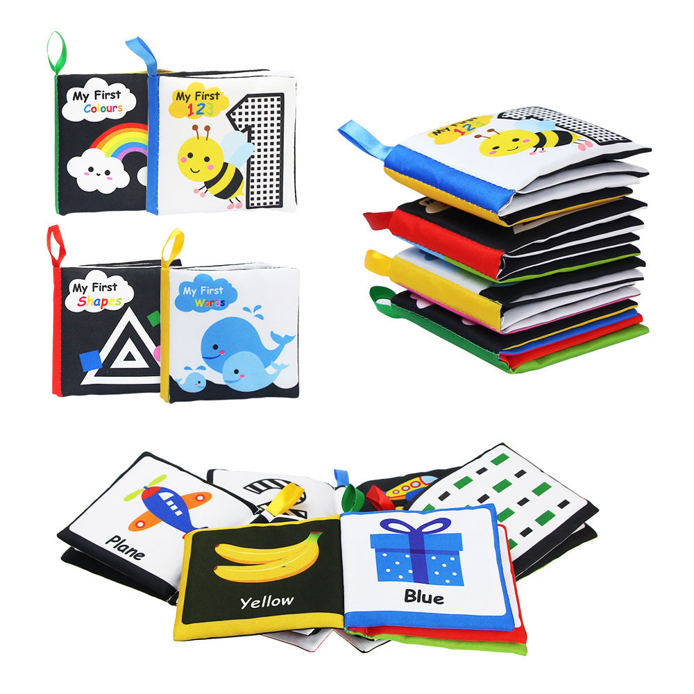 Black White Cloth Book - Baby Visual Sensory Toy