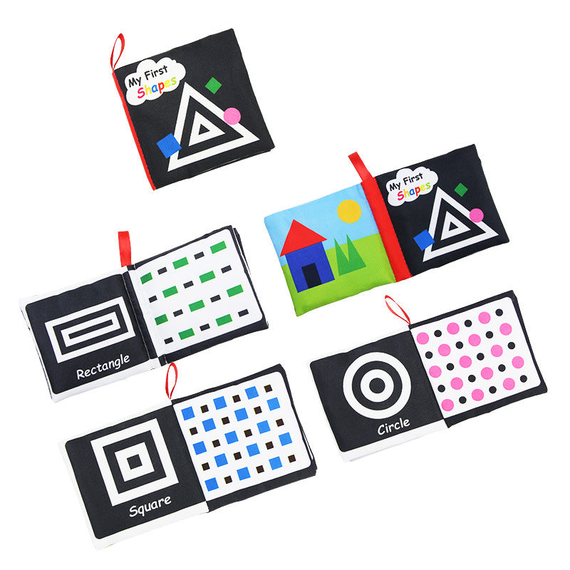 Black White Cloth Book - Baby Visual Sensory Toy