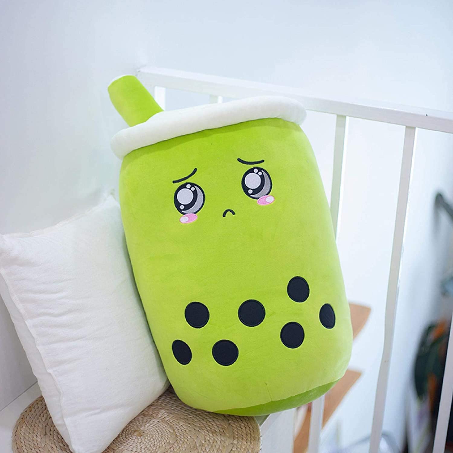 Boba Tea Plush - Cute Strawberry Milk Tea Cup Pillow Cushion Kids Gift