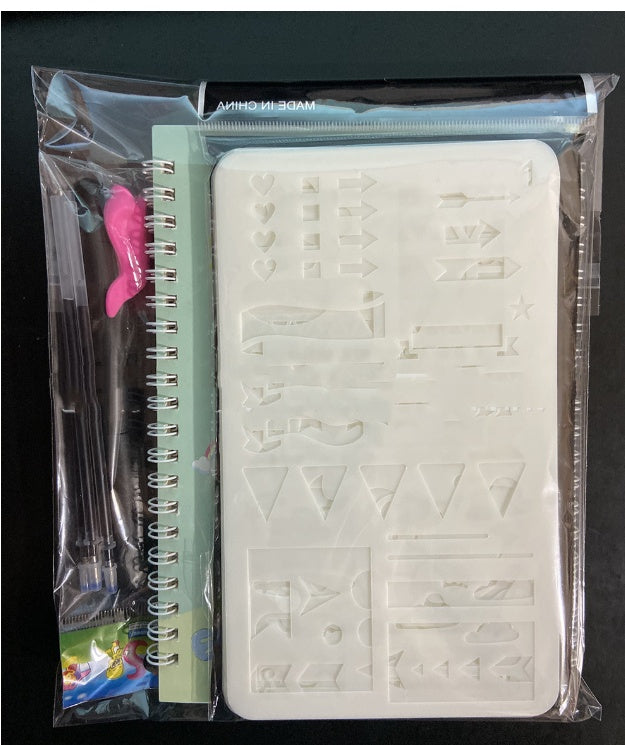 English Calligraphy Practice Set | Reusable Handwriting Copybook