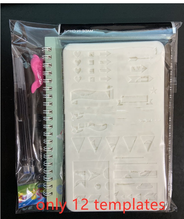 English Calligraphy Practice Set | Reusable Handwriting Copybook