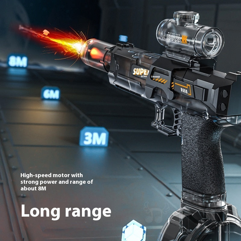 Electric Automatic Water Gun for Kids | Powerful LED Recoil Toy