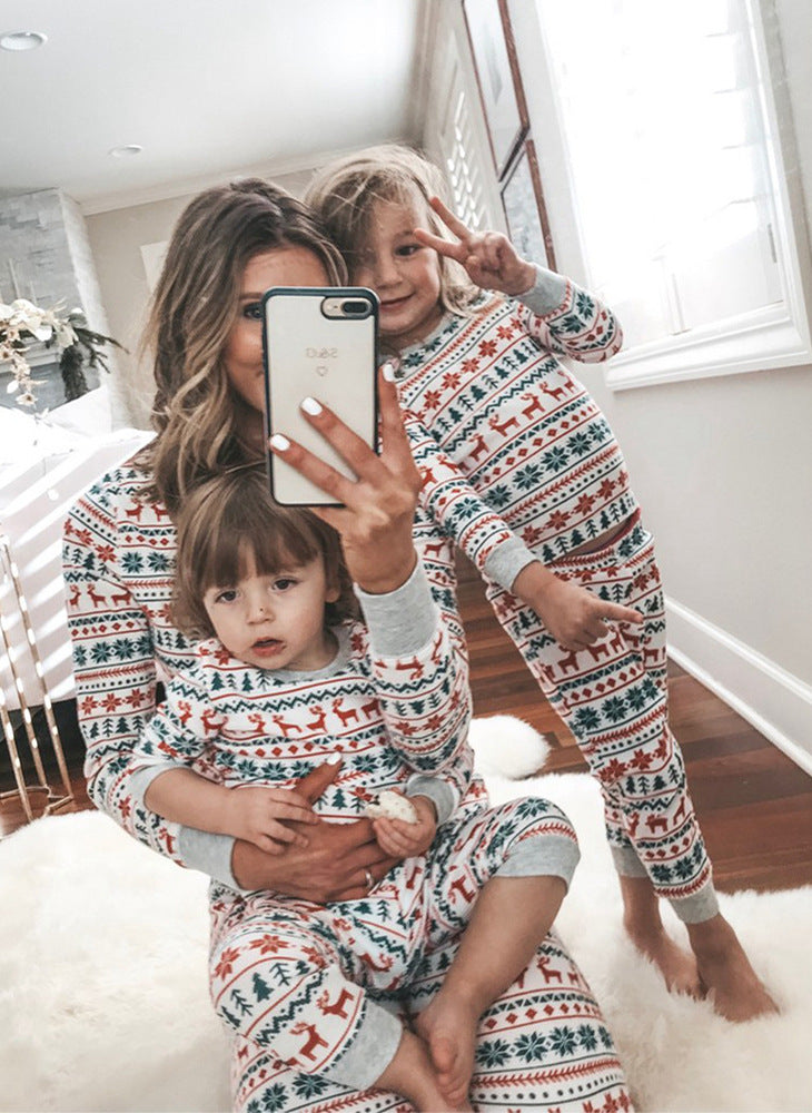 Family Matching Christmas Pajamas - Mom, Dad, Kids Set