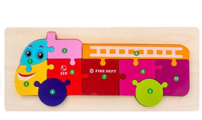 Kids Cartoon Puzzle: Number & Animal Learning Toy