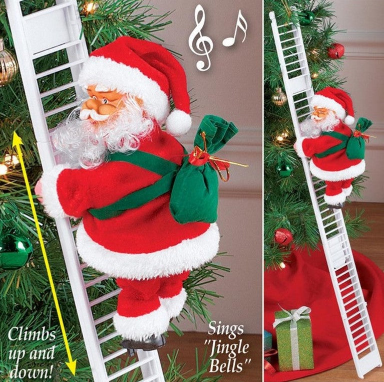 Electric Santa Climbing Ladder