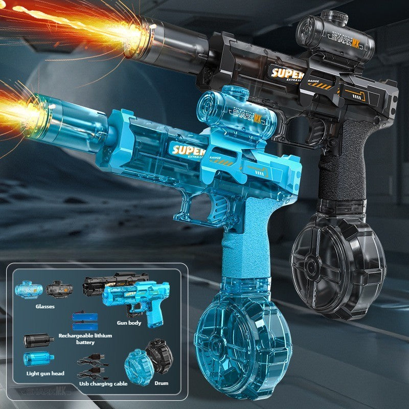 Electric Automatic Water Gun for Kids | Powerful LED Recoil Toy