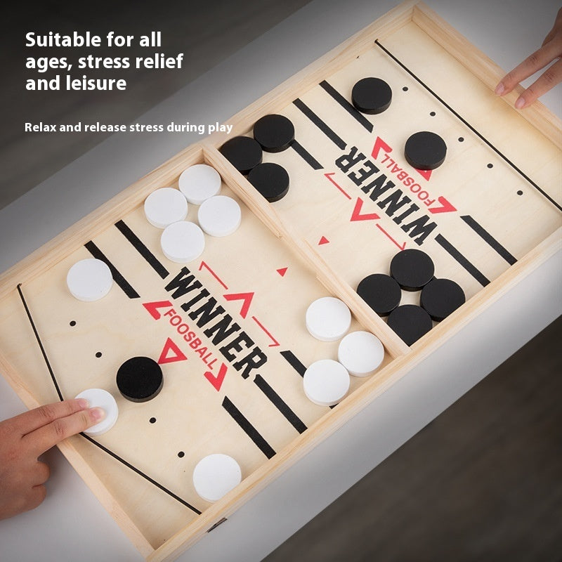 Double Catapult Interactive Game | Parent-Child Ice Hockey Battle