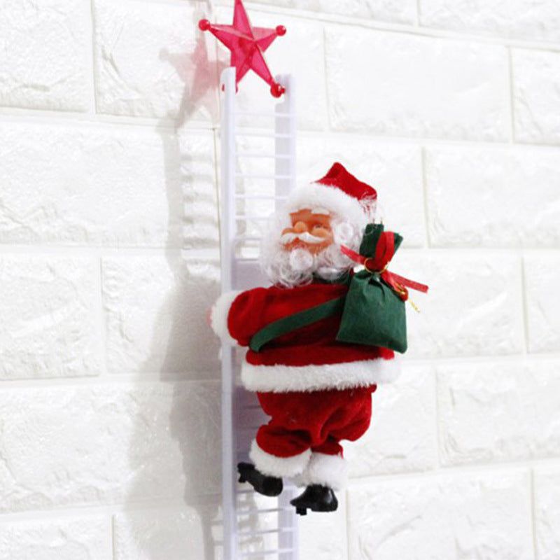 Electric Santa Climbing Ladder