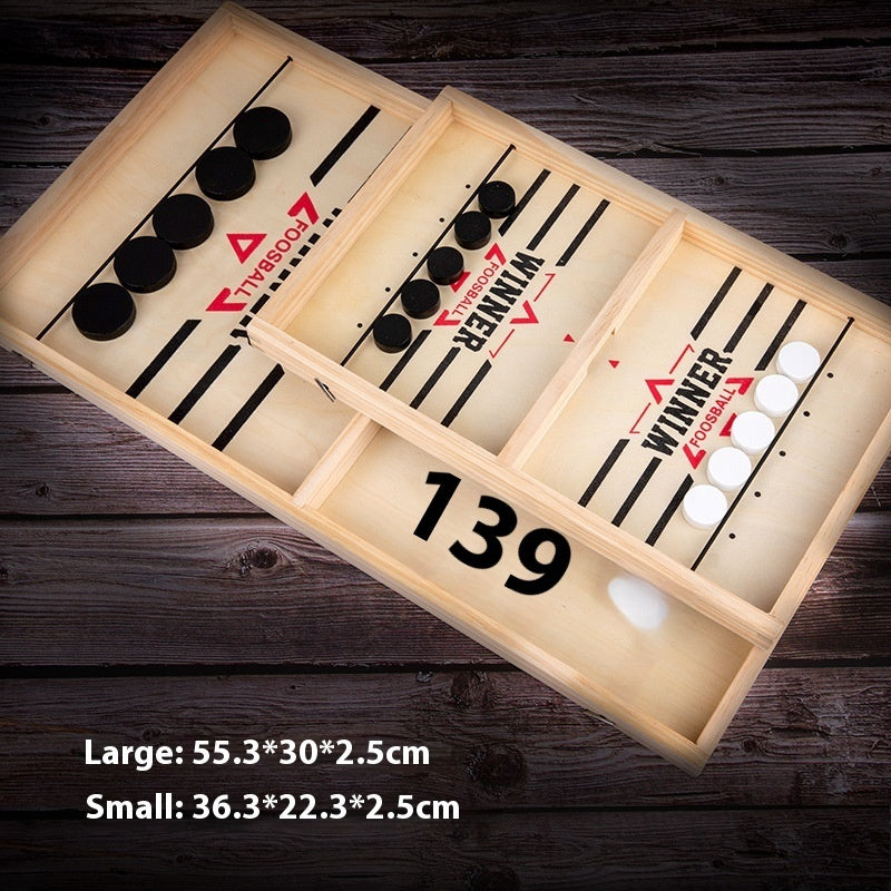 Double Catapult Interactive Game | Parent-Child Ice Hockey Battle