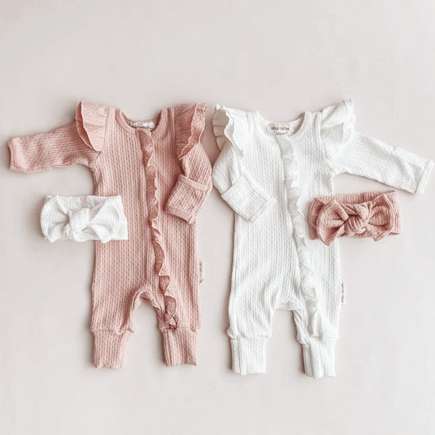 Infant Waffle Knit Jumpsuit