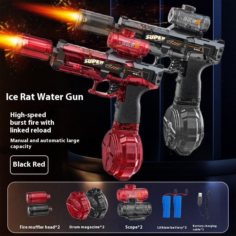 Electric Automatic Water Gun for Kids | Powerful LED Recoil Toy