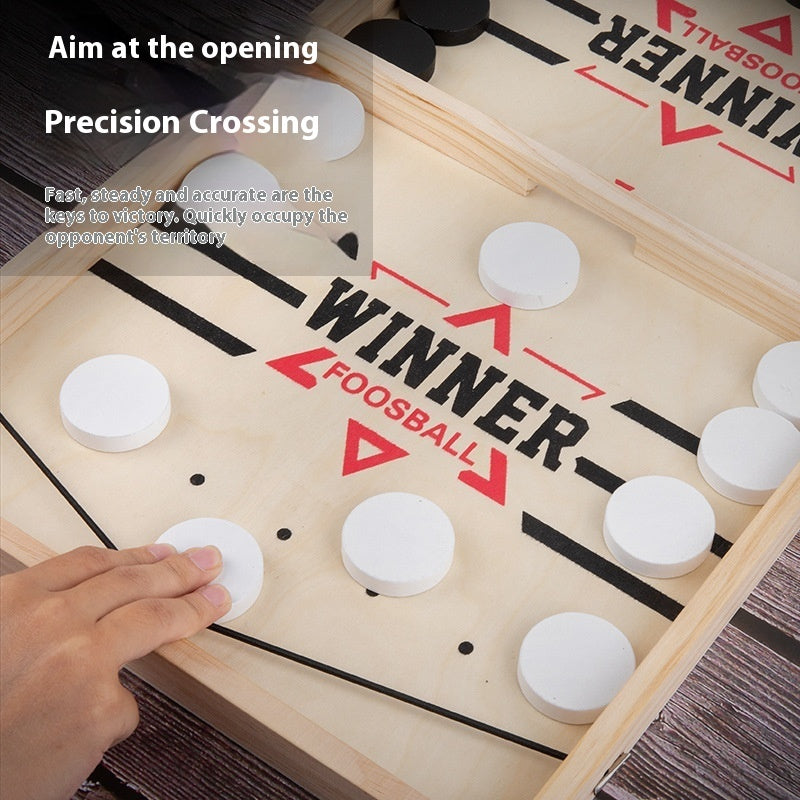 Double Catapult Interactive Game | Parent-Child Ice Hockey Battle