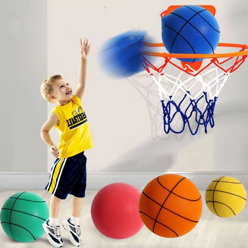 Silent Indoor Foam Basketball | Mute High-Bounce Sports Toy for Kids