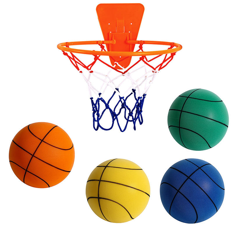 Silent Indoor Foam Basketball | Mute High-Bounce Sports Toy for Kids