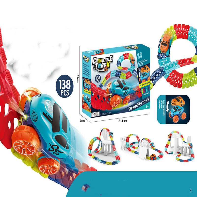 Flexible Assembly Track for Electric Car Lights | Bendable Race Car