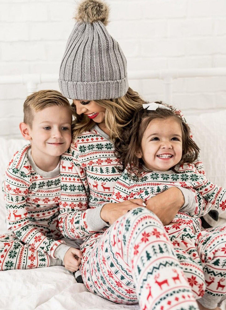 Family Matching Christmas Pajamas - Mom, Dad, Kids Set