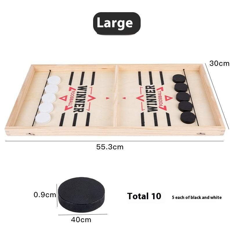 Double Catapult Interactive Game | Parent-Child Ice Hockey Battle